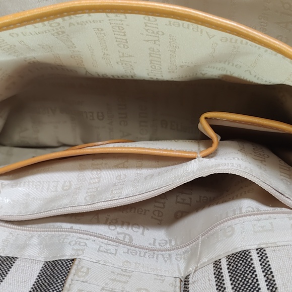 Etienne Aigner canvas shoulder bag - Picture 6 of 12